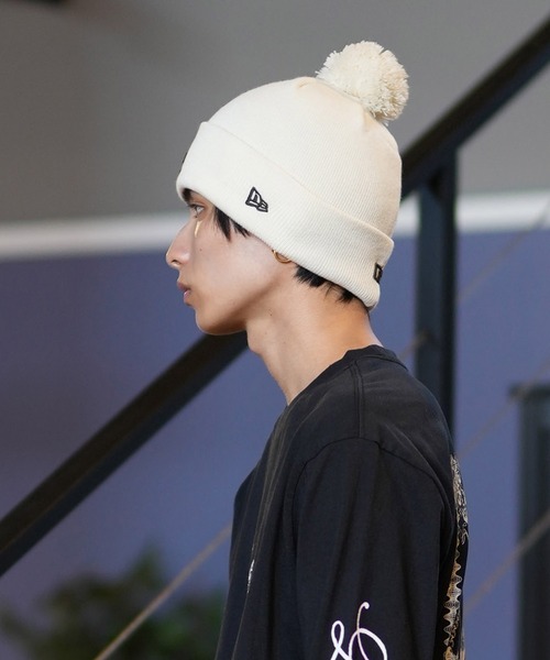 NEW ERA/ニューエラ ビーニー MLB ポンポンニット リブ POM PON KNIT