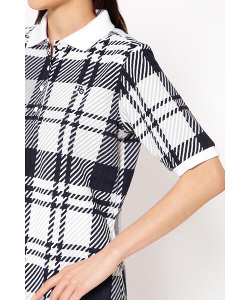 PEARLY GATES チェック柄ポロワンピース PEARLY GATES（パーリーゲイツ