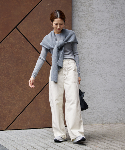 FRAMeWORK（フレームワーク）の「ムラバックサテンベイカーパンツ