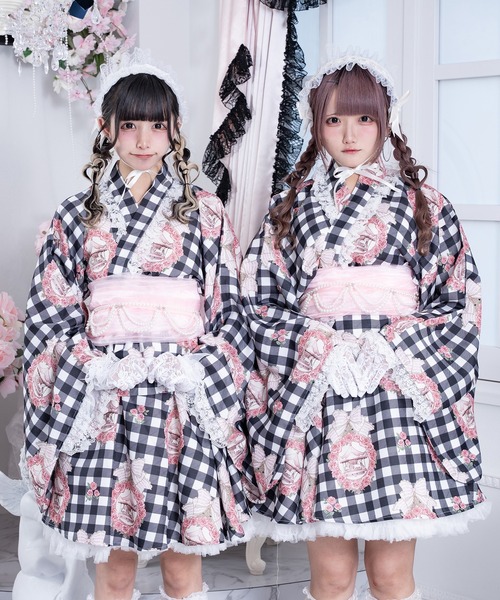 nogenki 浴衣ドレス 完売エプロンセット 公式 ストアファッション