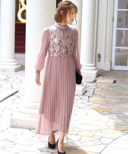 Kana（カナ）の「3way レースビスチェ プリーツ ボトルネック ロング