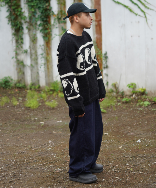 MacMahon Knitting Mills 】 +【Niche.】 Crew Neck Knit-Line YinYan