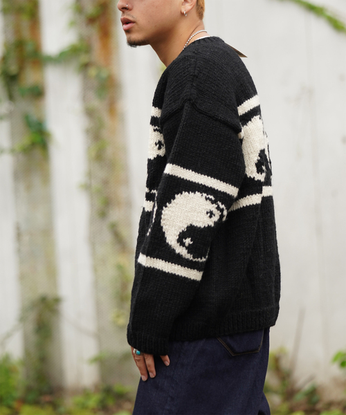 MacMahon Knitting Mills 】 +【Niche.】 Crew Neck Knit-Line YinYan