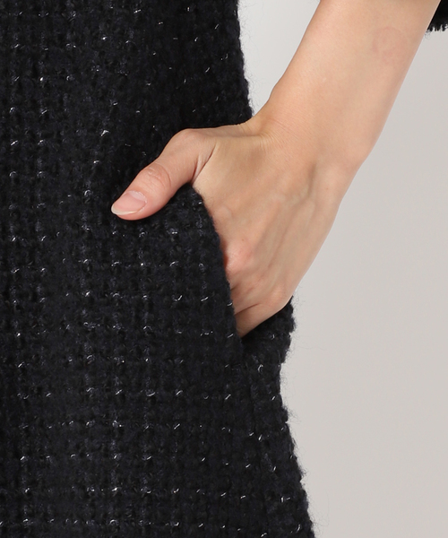 IENA（イエナ）の「＆NAVY ツイードワンピース（ワンピース）」 - WEAR