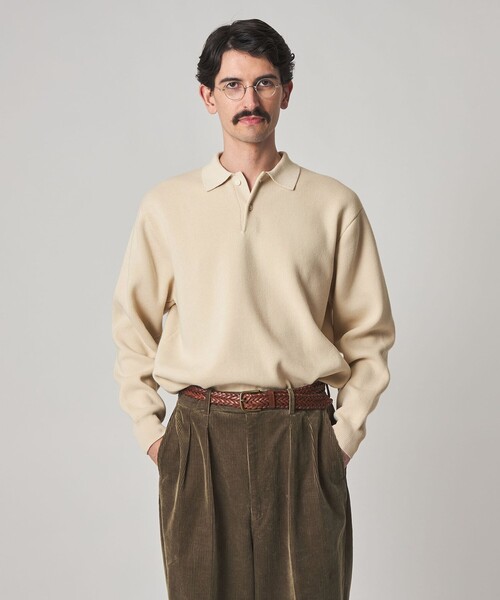 セール】＜Steven Alan＞ T/C ミラノリブ ポロカラー ニット（ニット