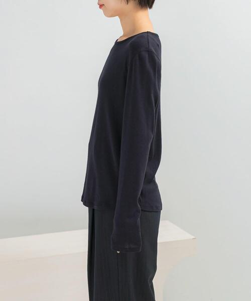 セール】コットンカシミヤクルーネックカットソー（Tシャツ/カットソー