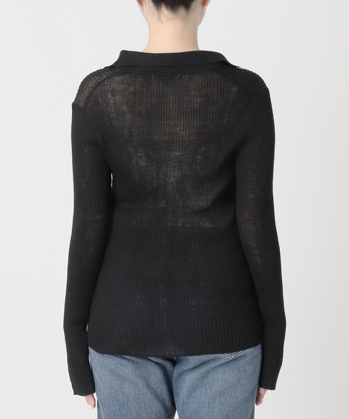 追加》TAILOR COLLAR RIB プルオーバー（ニット/セーター）｜Plage