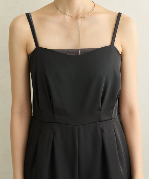 セール】【オケージョン】シアーブラウス×タックオールインワン