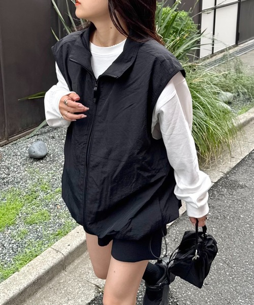 セール】【WEB限定】【ユニセックス】撥水ドロストナイロンベスト