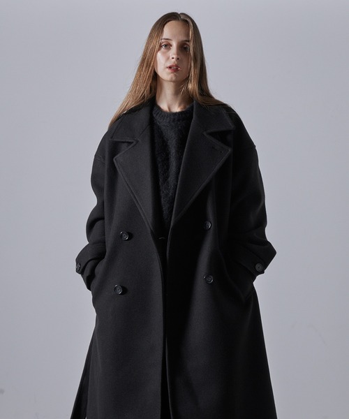 CLEL（クレイル）の「【CLEL】Tech Melton Loose Double Chester Court