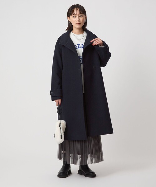 セール】［size SHORT/TALLあり］SENTDALE WOOL スタンドカラー ロング