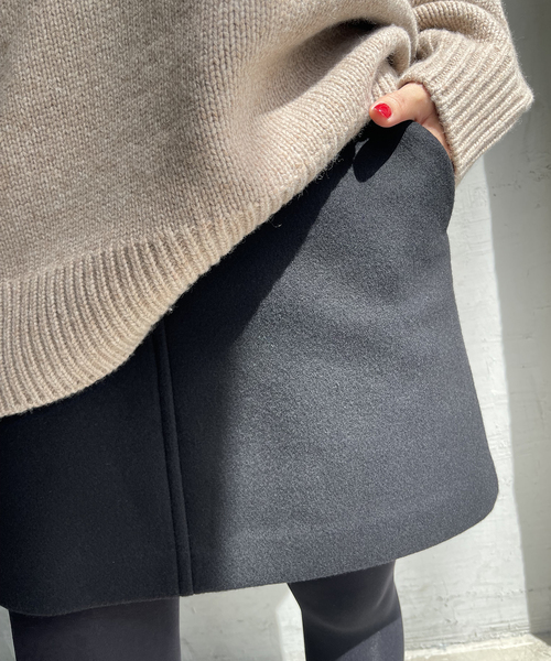 セール】《追加》メルトンAラインミニスカート（スカート）｜Spick