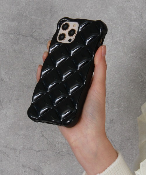 セール】ぷっくりダイヤキルティング / スマホカバー iPhoneケース ( 7