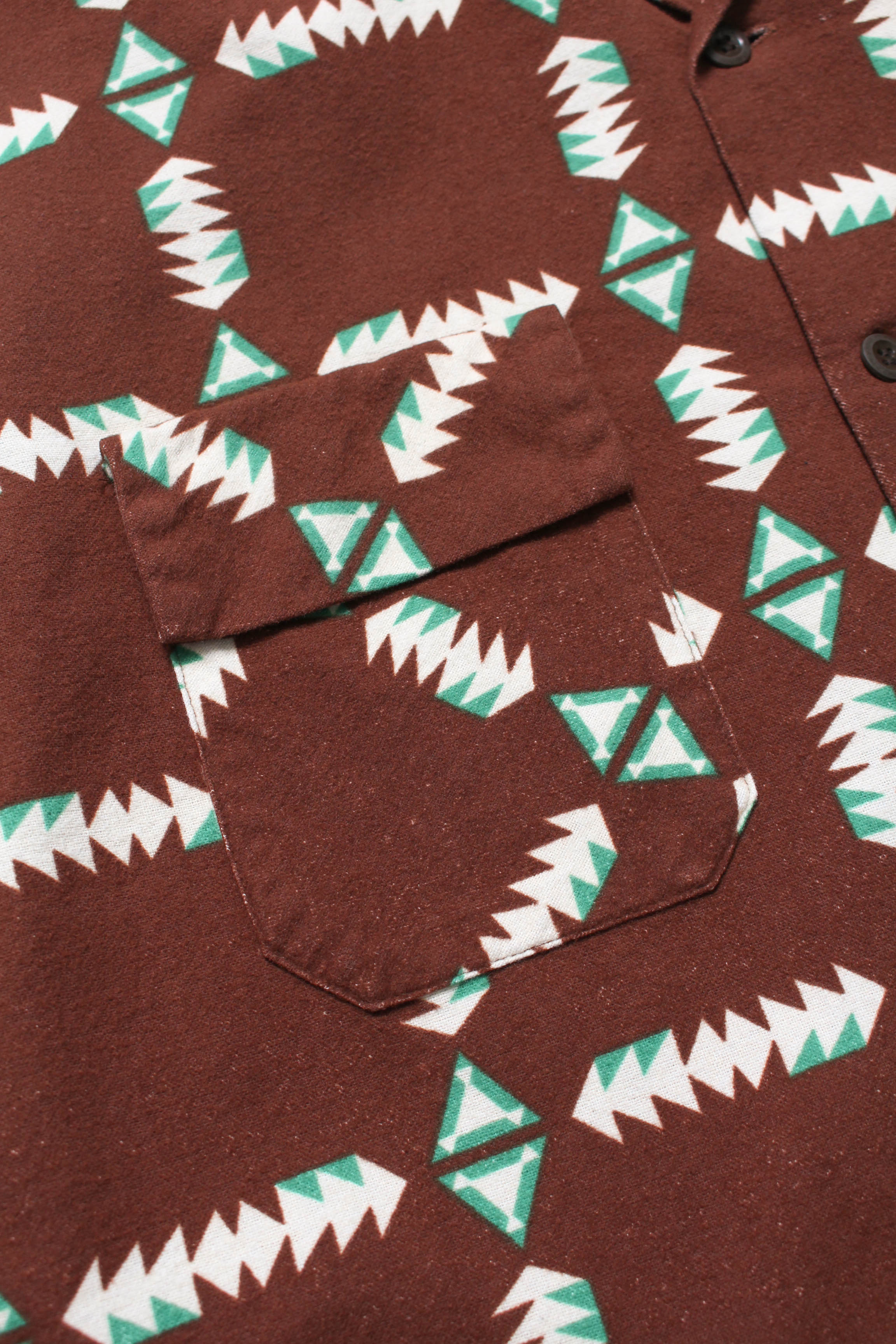 NAVAJO PRINT FLANNEL SHIRT AGED – C30 - BOW WOW, RECOGNIZE