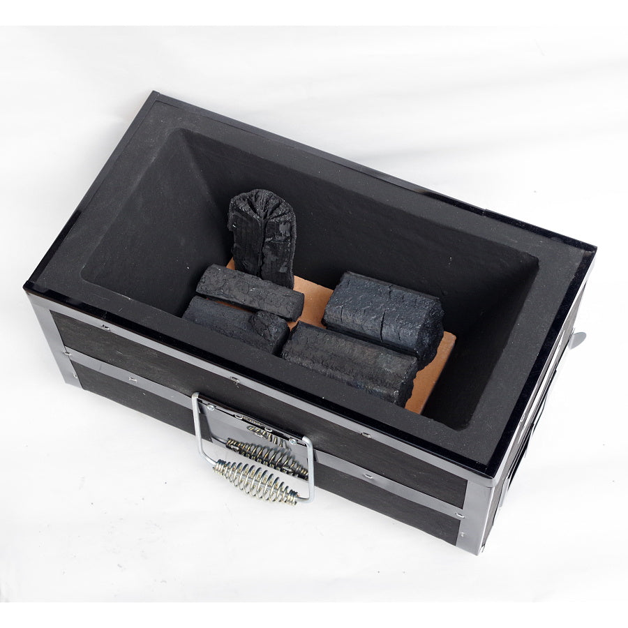 長角コンロ 炭火焼き鳥七輪【黒】 – 茶炭俱楽部