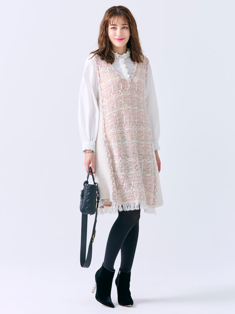 ツイードニットジャンパースカート |【公式】Chestyオンラインショップ