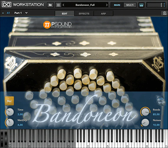 アルフレッドアーノルド社製のバンドネオン音源、PSound「Bandoneon