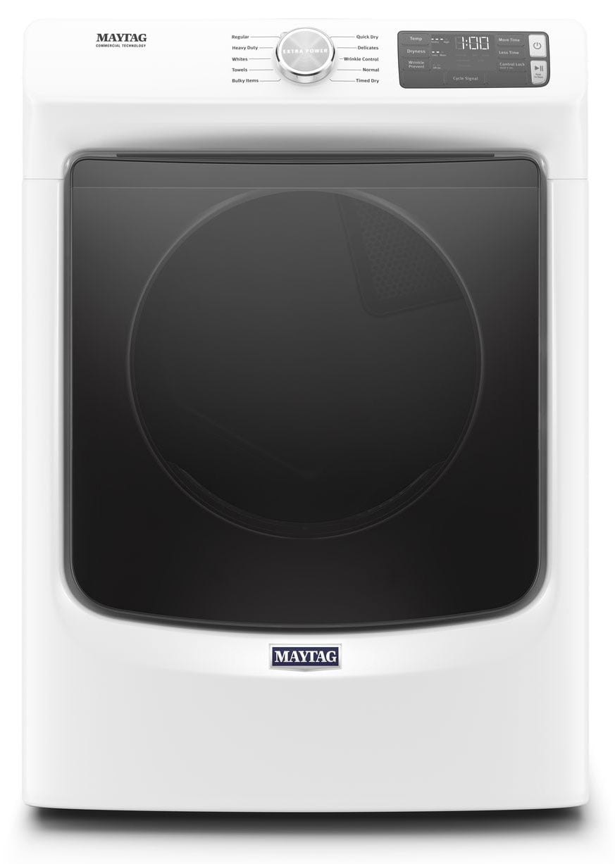 Maytag 7.3 Cu. Ft. White Gas Dryer MGD5630HW | Abt