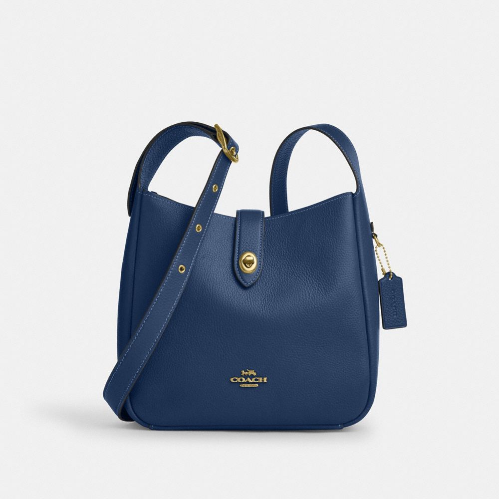 い*き様 COACH コーチ レザー ボディバッグ ミッドナイトブルー COACH