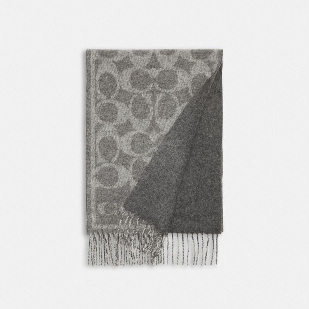 COACH® | Reversible Signature Cashmere Muffler & Cashmere Knit Beanie