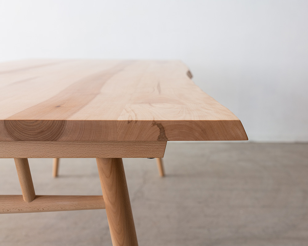 水目桜(ミズメザクラ) 5枚ハギテーブル天板 W1600 ONLY［送料込み価格