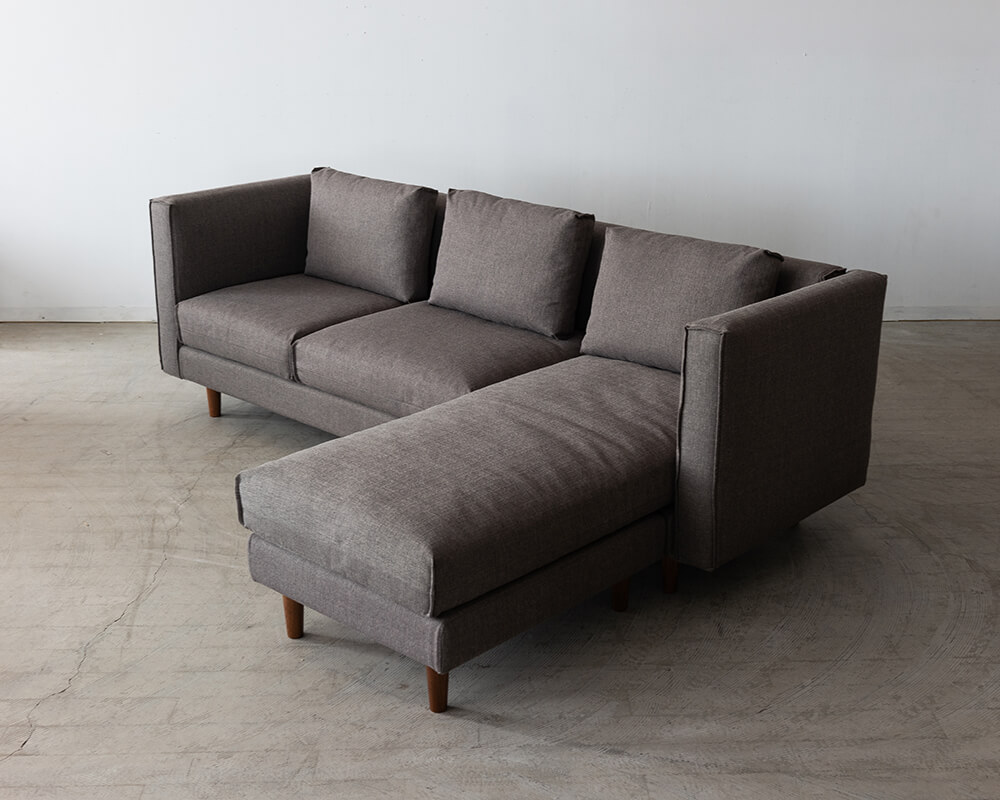 現品SALE］Chord.9 ソファ 3S & オットマン N5 マホガニー（布 基本色