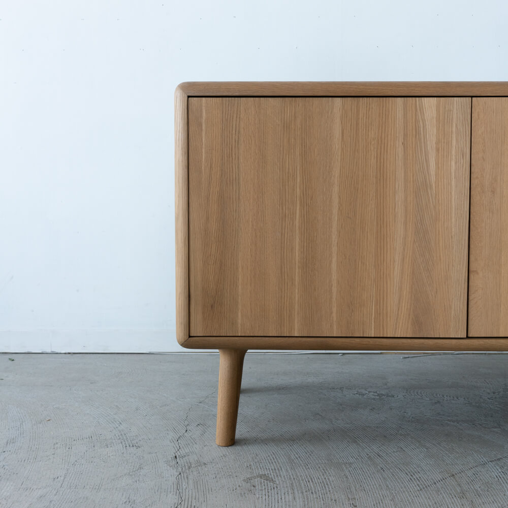 現品SALE］BRIDGE サイドボード 1500 [NA] ホワイトオーク無垢材