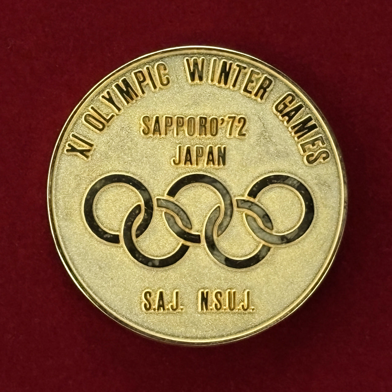 日本】1972年札幌冬季オリンピック 記念メダル ゴールド［C-0000301