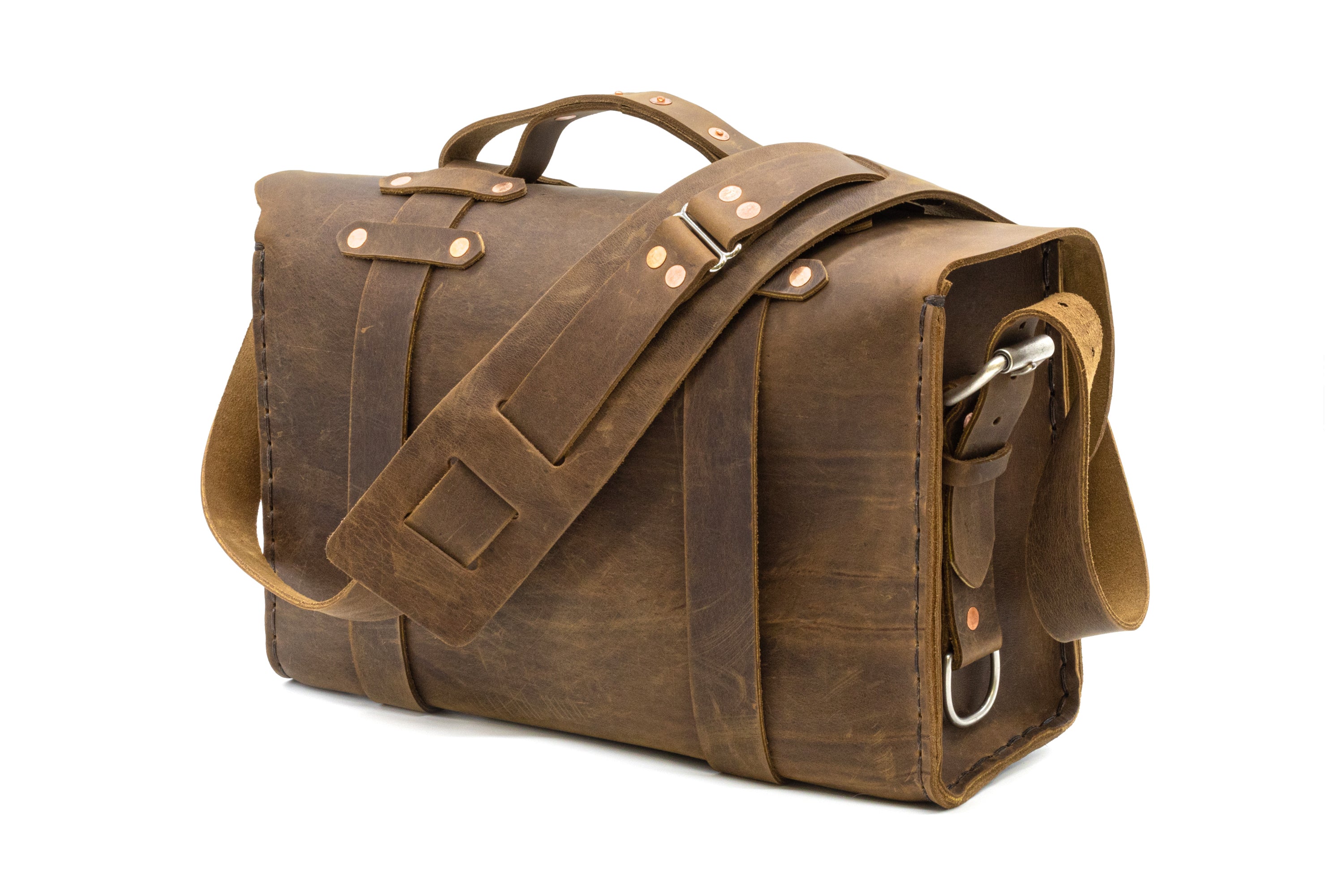 No. 4311 - Classic Leather Satchel – ColsenKeane Leather, LLC