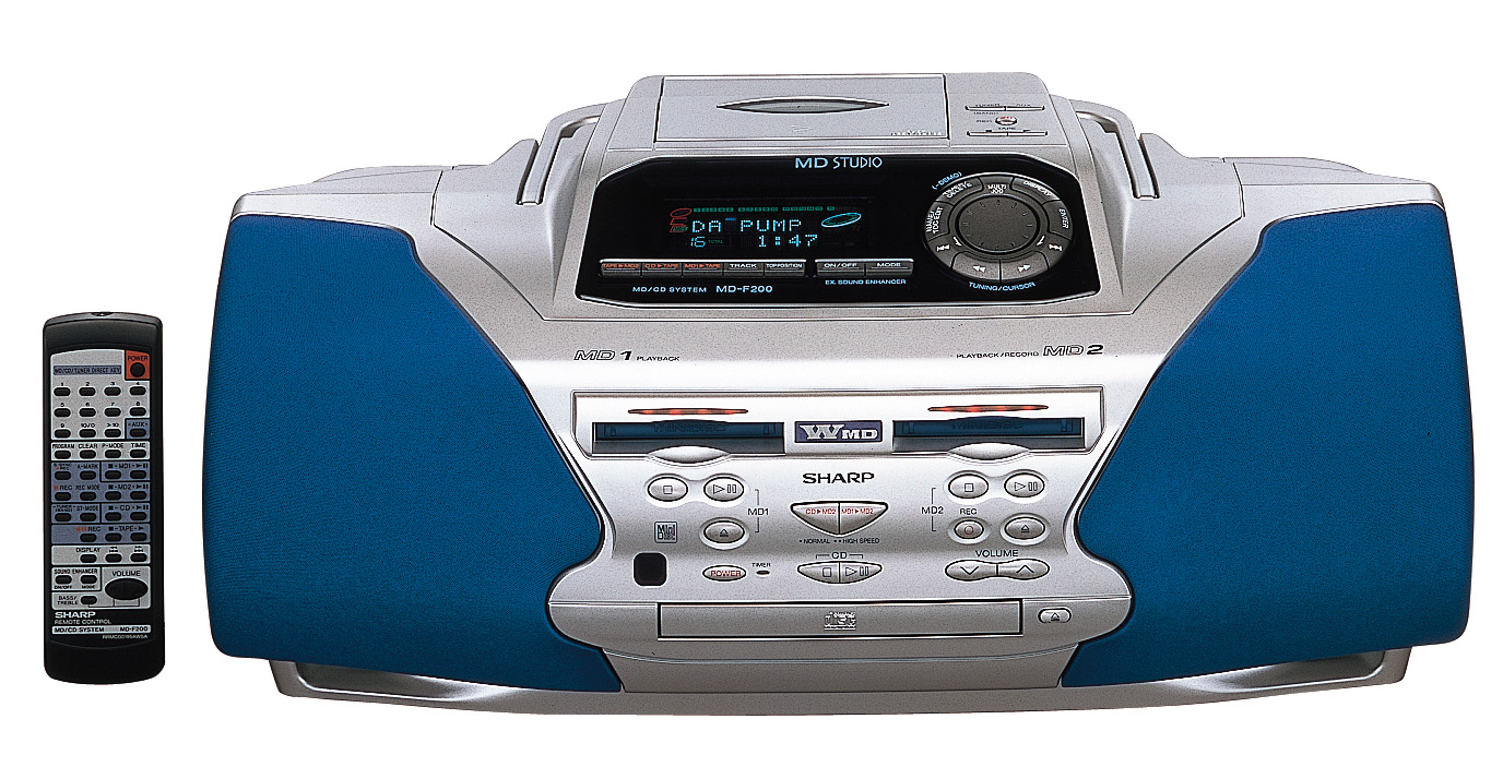 SHARP MD-F200 MD-STUDIO MD再生・CD・ラジオ コンポ 楽天市場