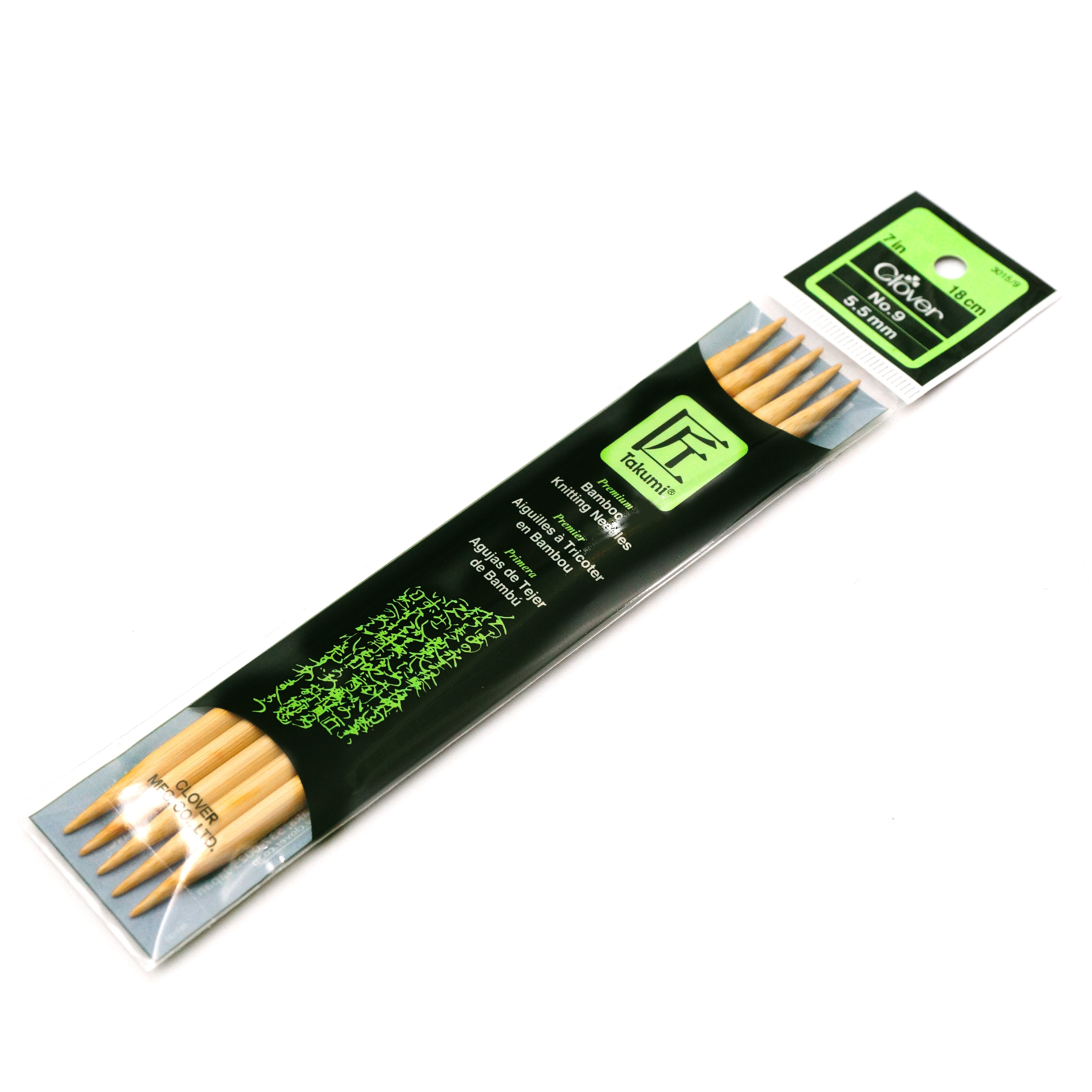 Takumi Bamboo Knitting Needles Double Pointed (7