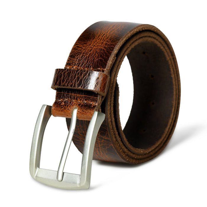 Wildwood Premium Leather Belt with Smooth Surface, Comfort and