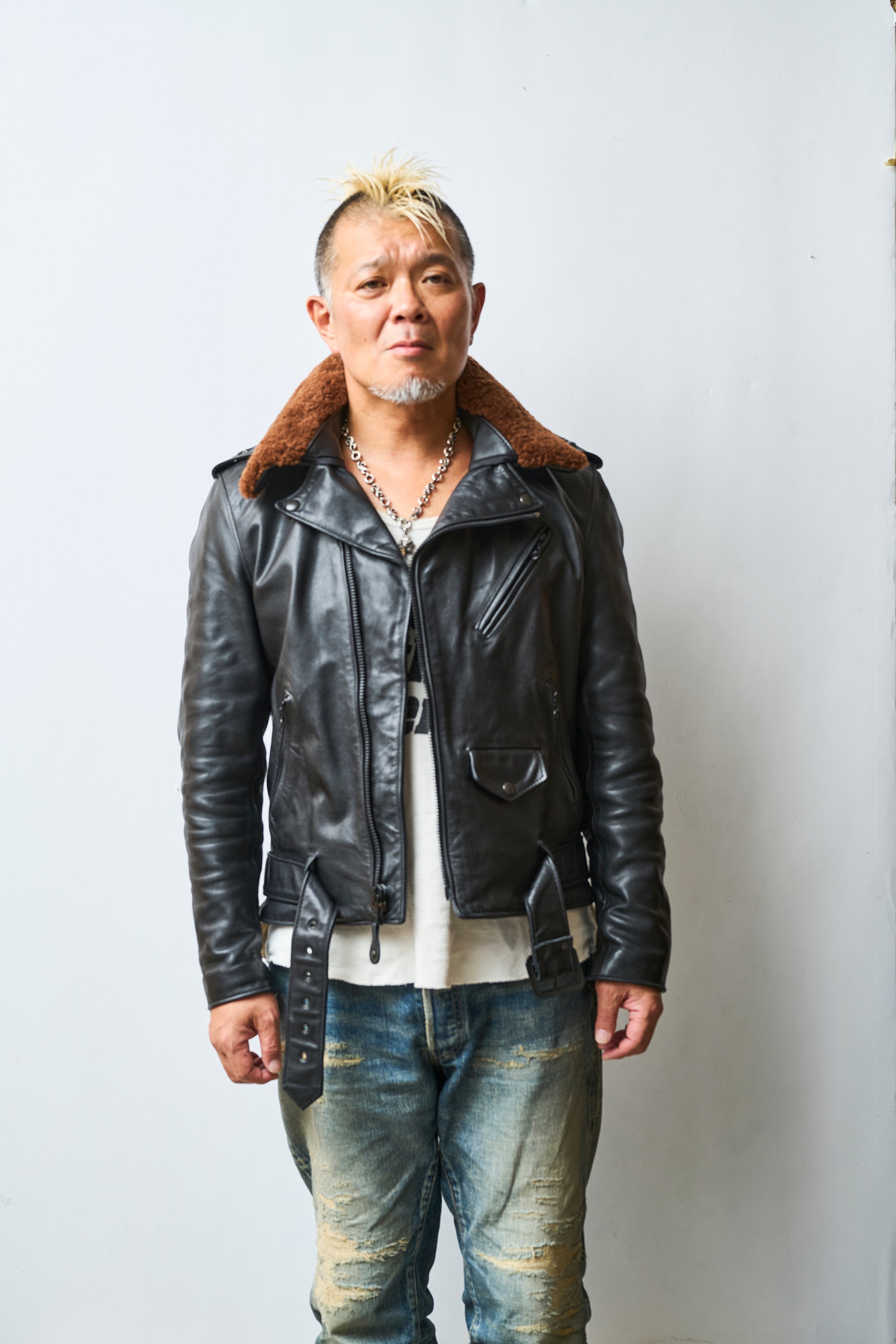 Lightning 30周年記念企画】Schott × モヒカン小川 ワンスター専用