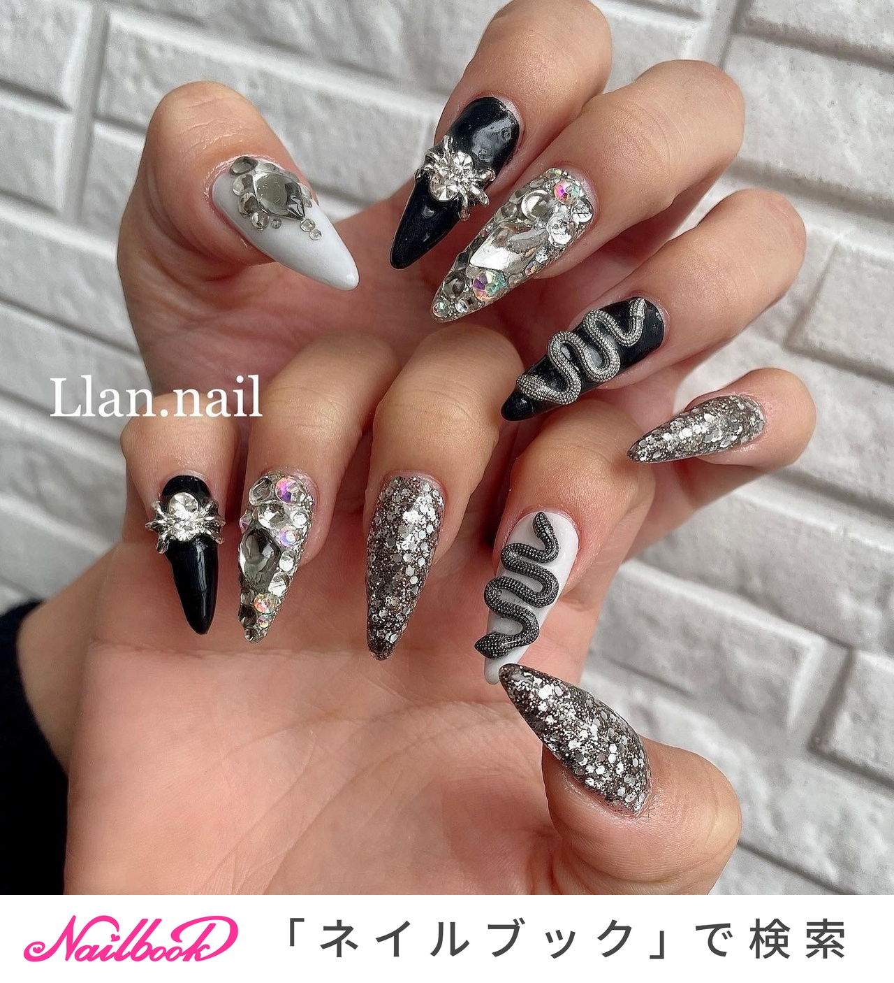 超鬼ロング ギャルネイルチップ No.188 超鬼ロング ギャルネイルチップ