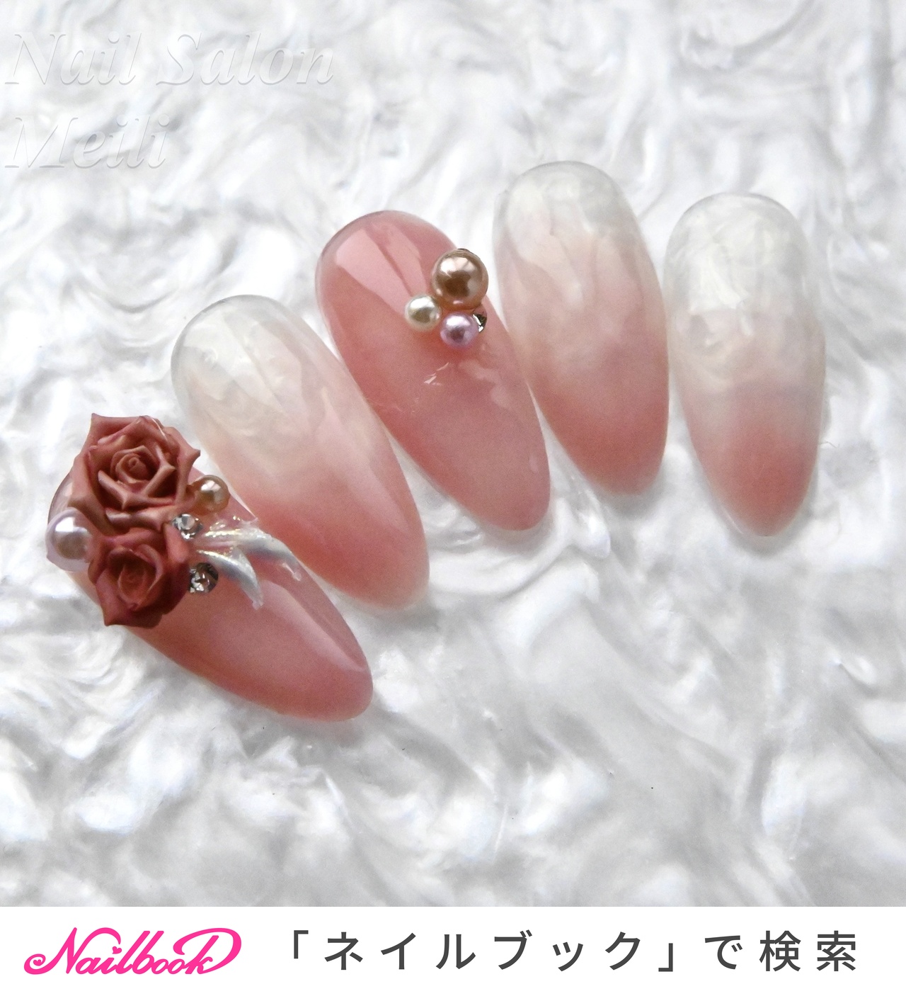 人気順｜レッド(赤)/#薔薇パーツのネイルデザイン｜ネイルブック