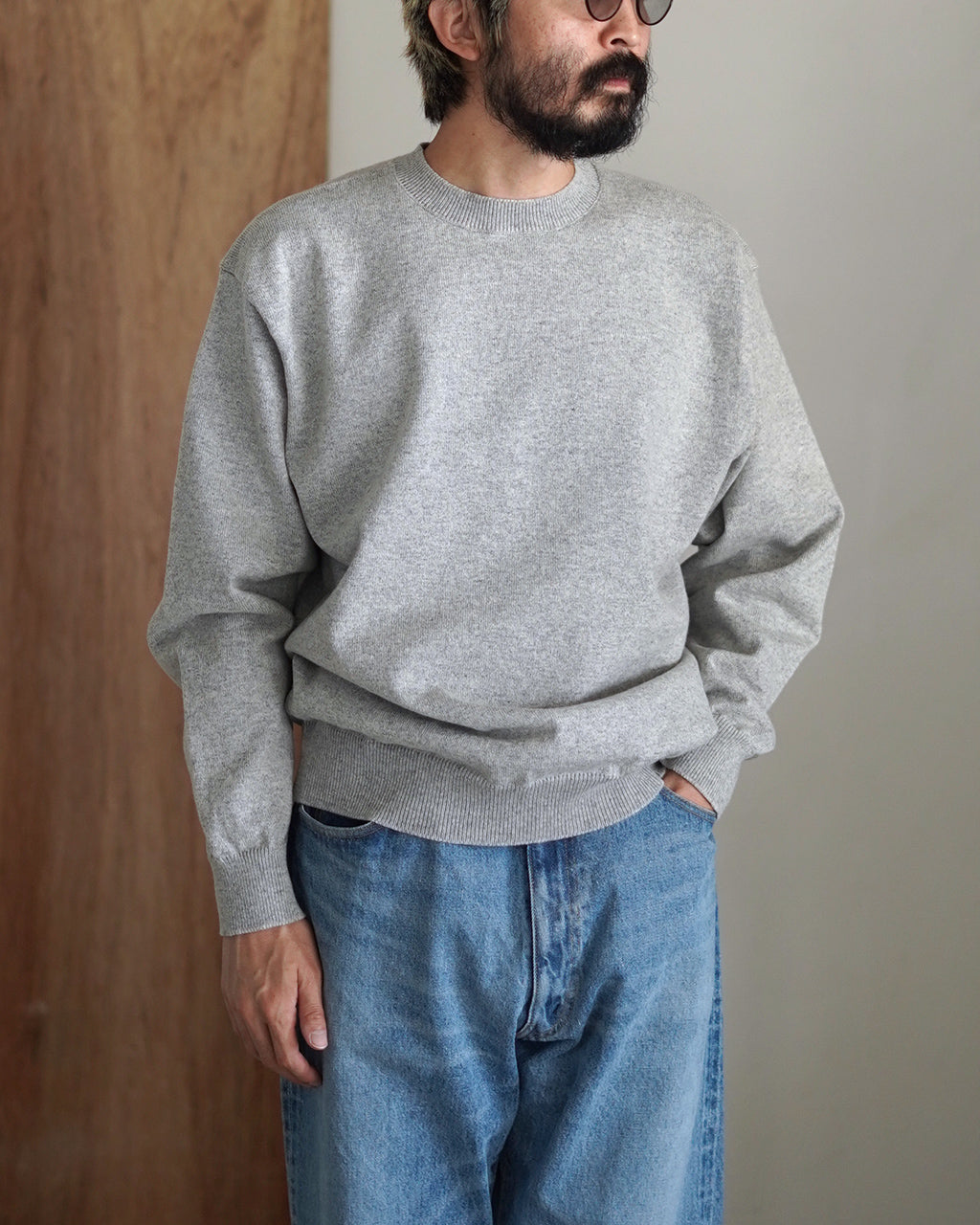 ヨネトミ Yonetomi リジッド カシミア ニット プルオーバー RIGID