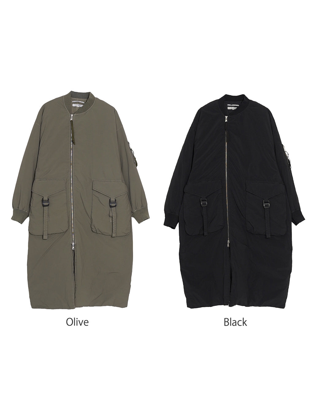 エフシーイー F/CE. ガーメントダイダウン MA-1 ロングコート