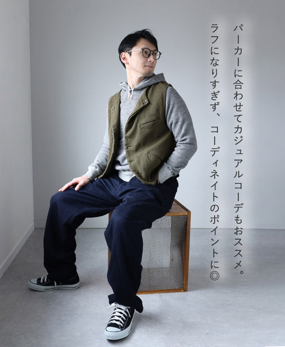 graphzero(グラフゼロ) アビエーターワークベスト カーキ メンズ