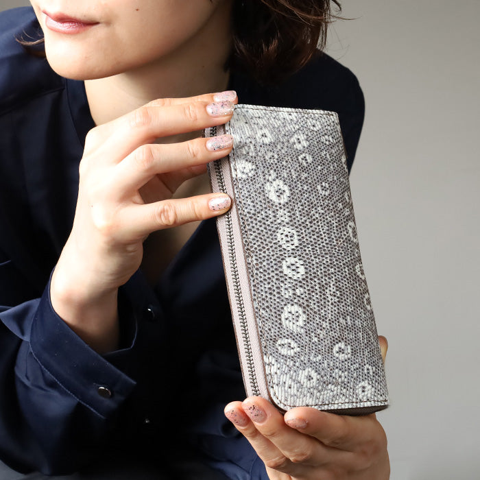 ZOO (ズー) 財布 長財布 トカゲ革 ラウンドファスナー [Z-ZLW-140