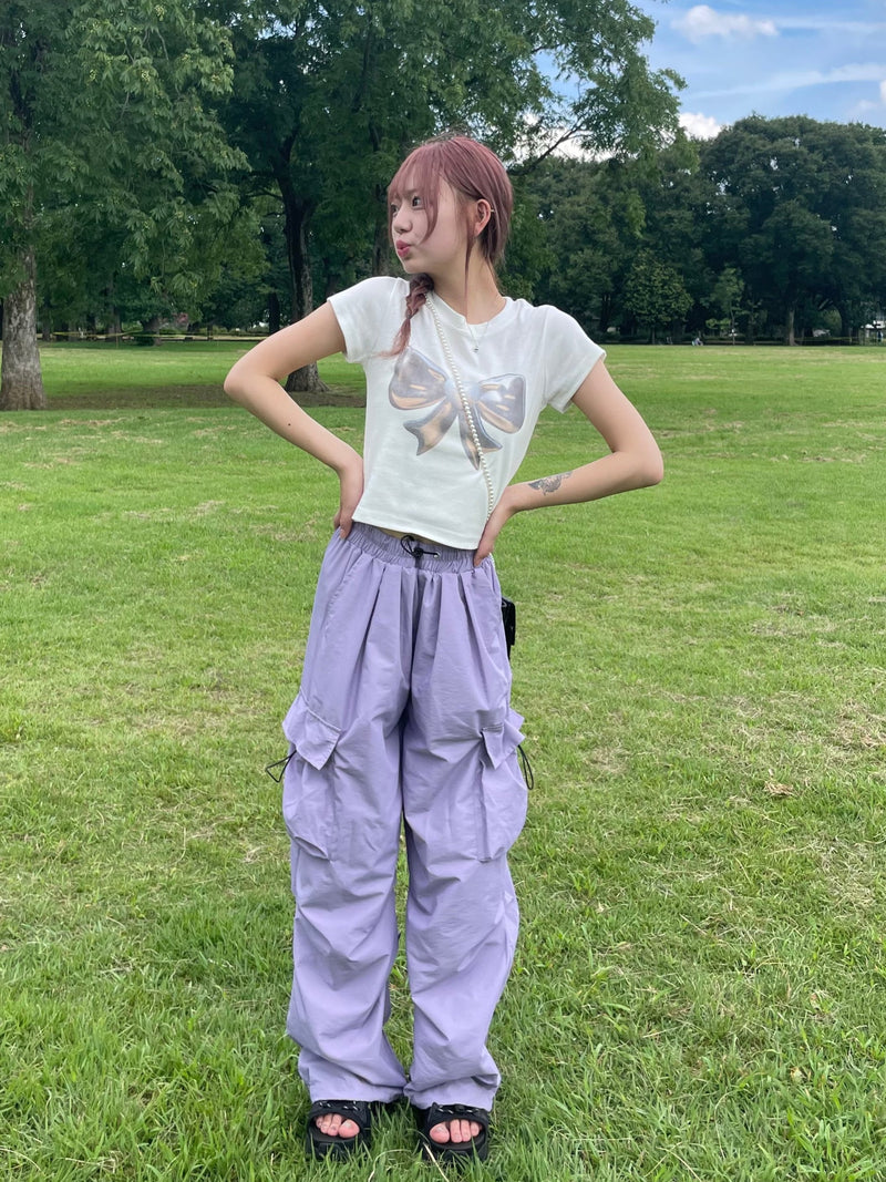 パープルナイロンカーゴパンツ DPB68070 – CRAMMY