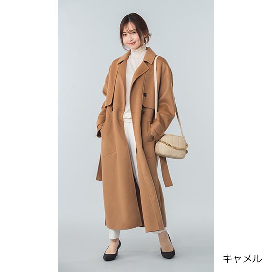 優待価格[Lallia Mu]2WAYリバーウールロングコート | KOBUNSHA SELECT