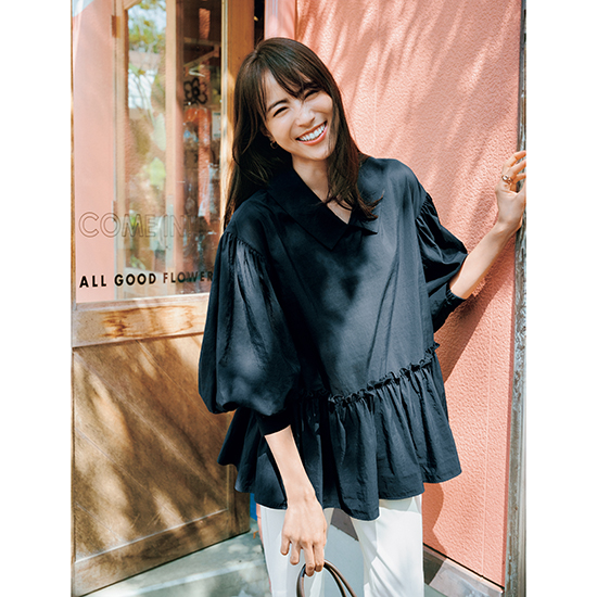 THREE SQUARE]2WAYタフタロングスリーブブラウス | KOBUNSHA SELECT