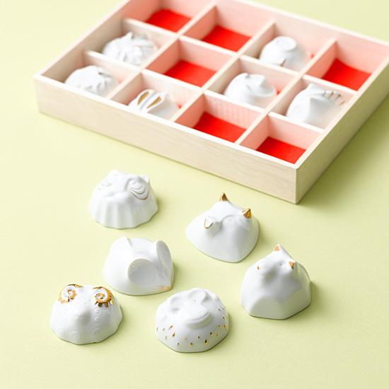 ヤマ亮横井製陶所]LUCKY12 干支盃セット | KOBUNSHA SELECT SHOP