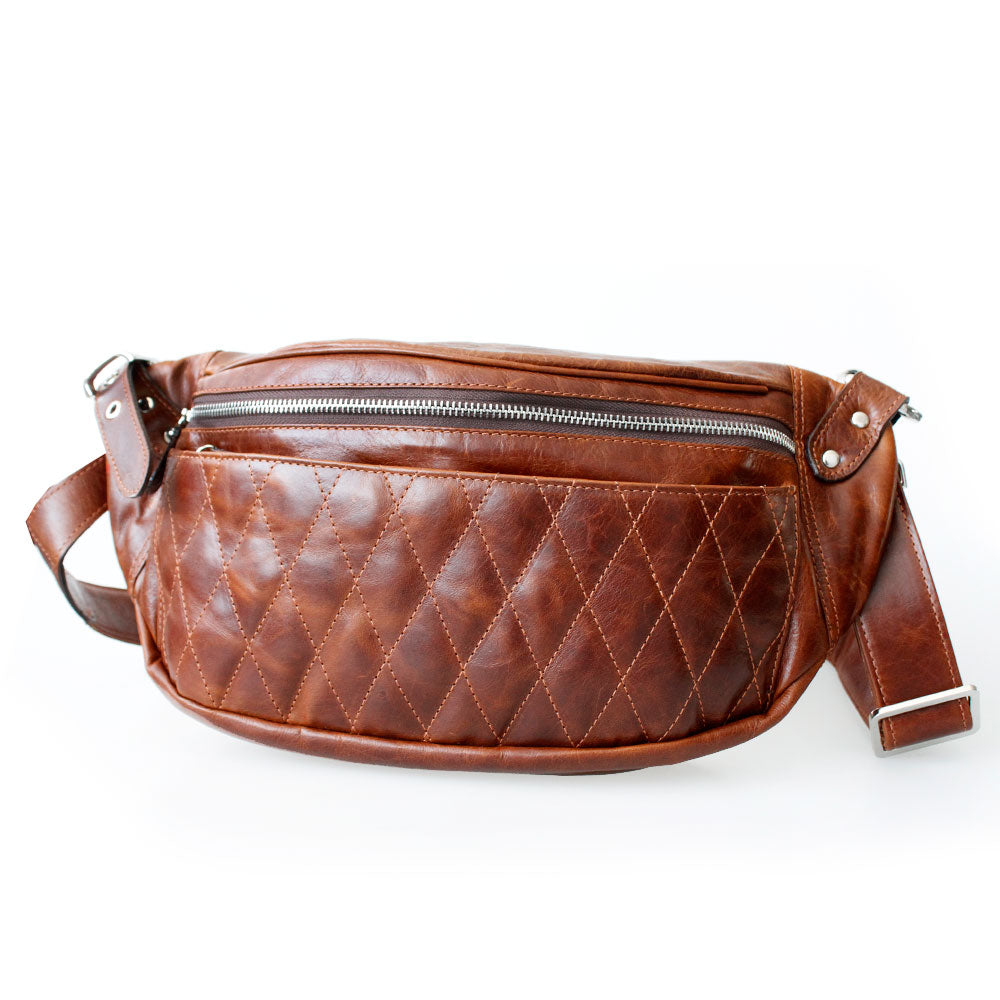 DAYSART ボディバッグ 本革レザー メンズ キルティング ウエストバッグ