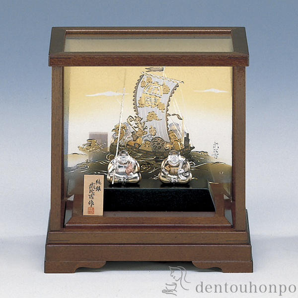 送料無料】 銀製 ミニ大黒天・恵比須セット 14g / 武比古 恵比寿 大黒