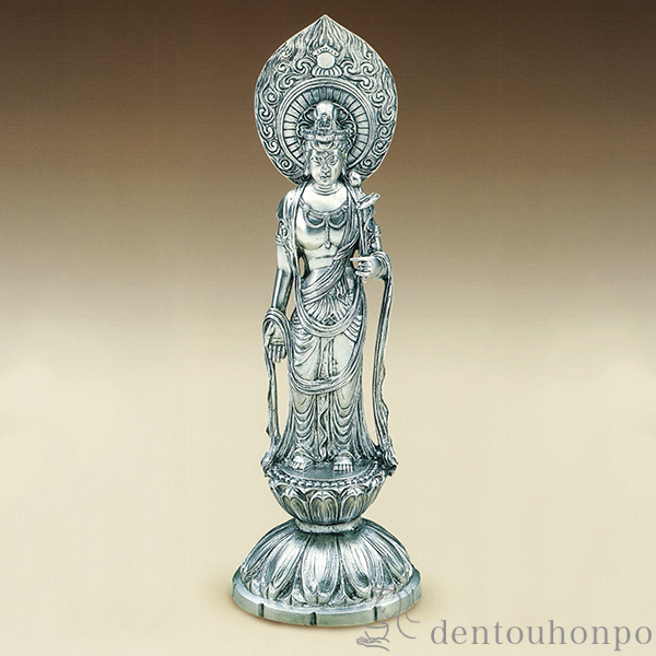 松久宗琳 聖観世音菩薩 純銀 製 ] 造幣局刻印有 仏像 観音菩薩 観音さま