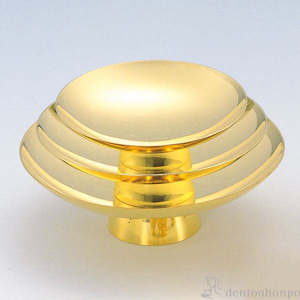 送料無料】 純金 盃 三ッ重 C 4号 / 光則（金工芸） 東京銀器（金工芸