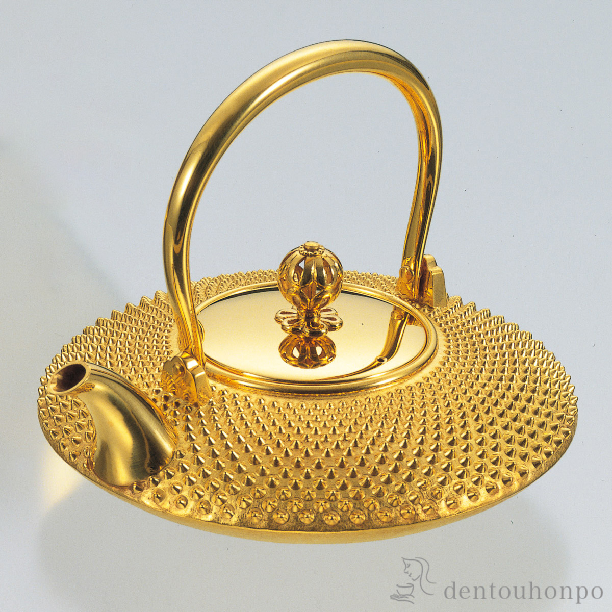 送料無料】 純金 銚子 平型 霰 420g / 高級 コレクション 美術品 工芸