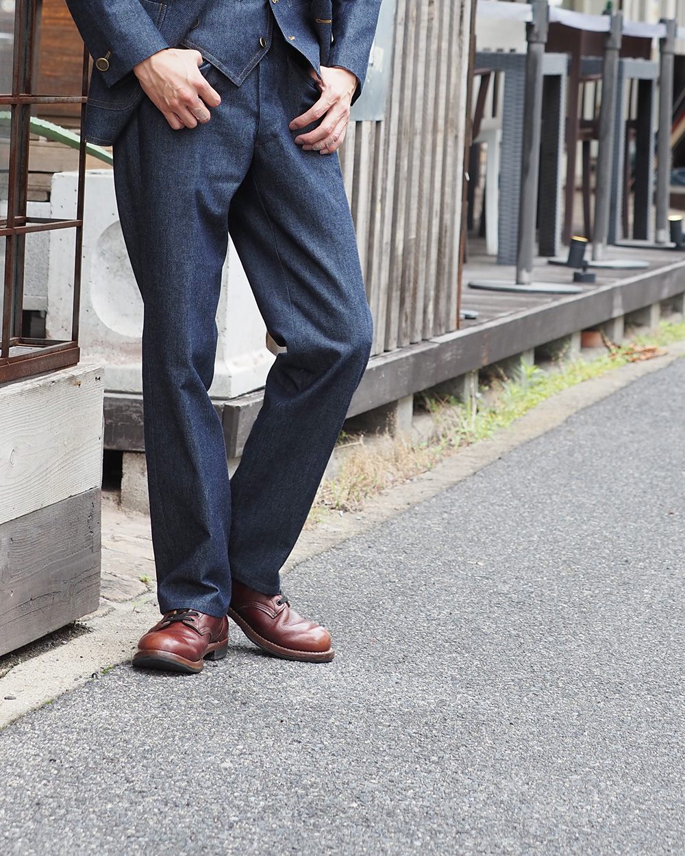 熔接革面 岡山デニムオーダー品 岡山デニム 溶接面 オーダー品 【公式