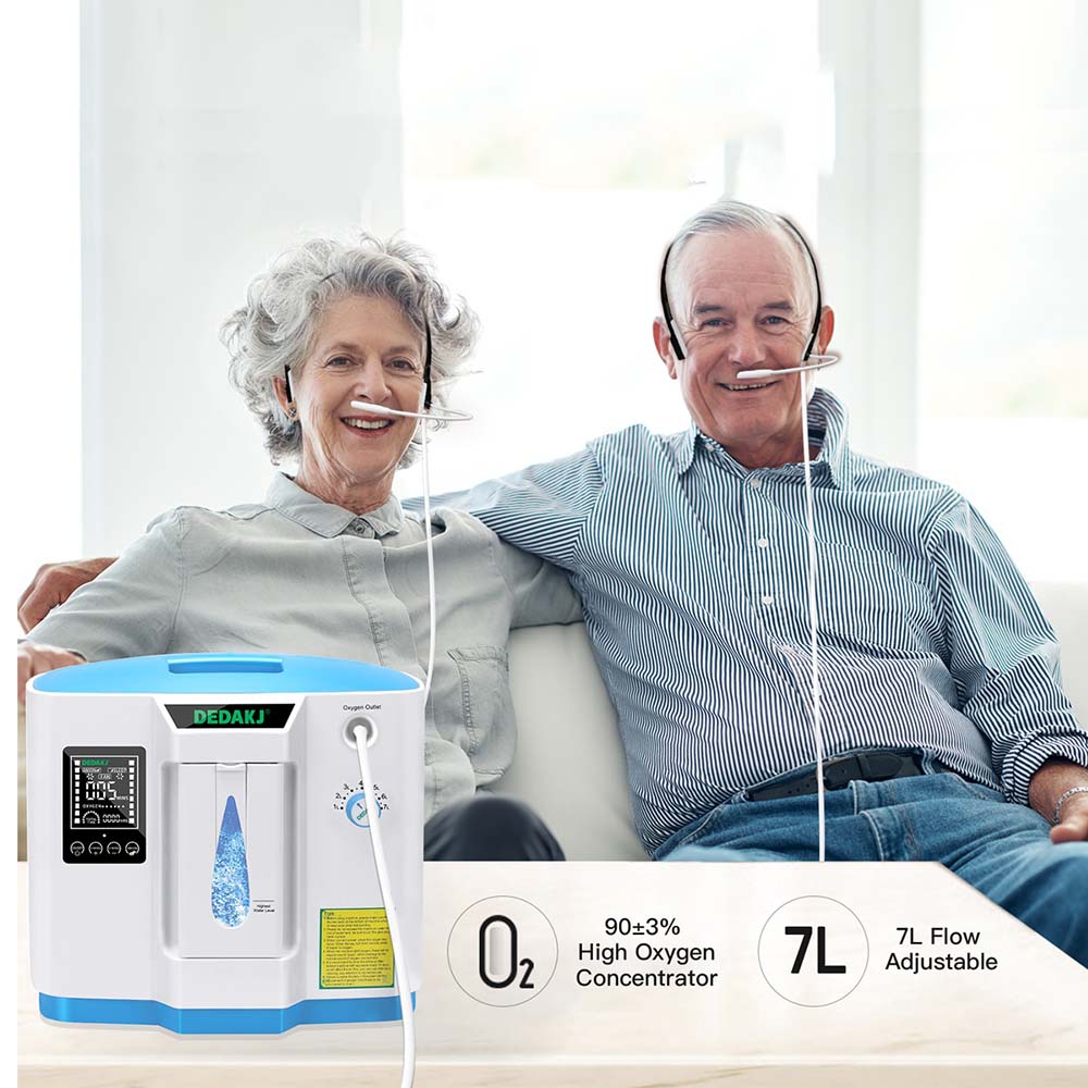 DEDAKJ 1-7 Liter Home Oxygen Concentrator ddt 1a 1b Oxygen